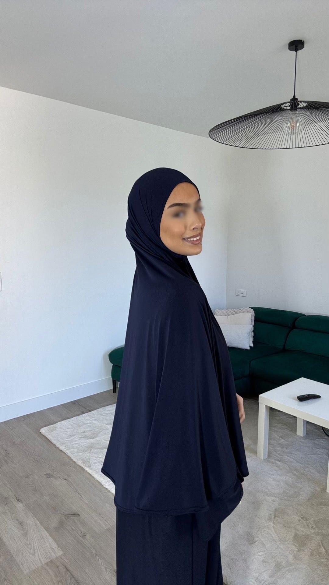 Robe & Khimar Bleu Marine