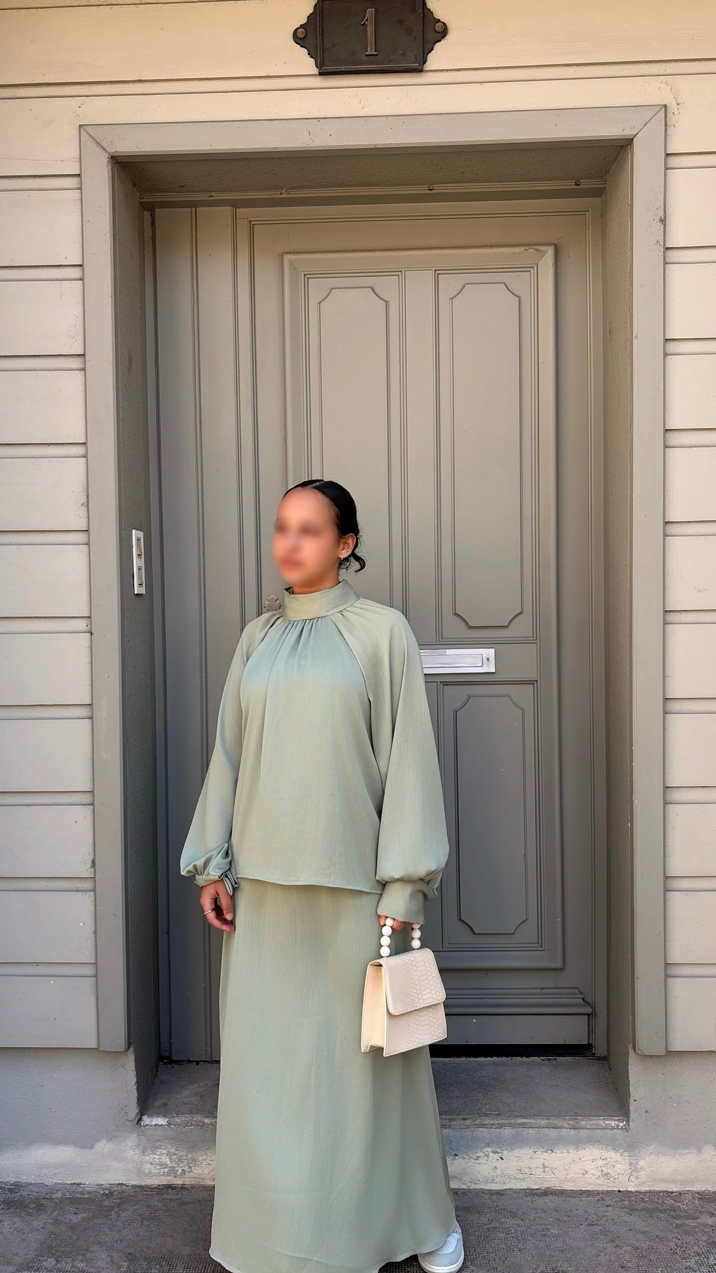 Ensemble jupe turquoise