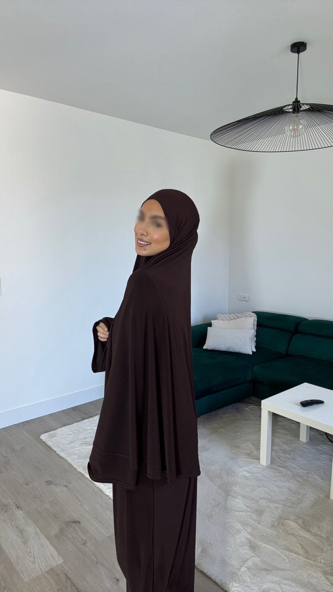 Robe & Khimar Marron
