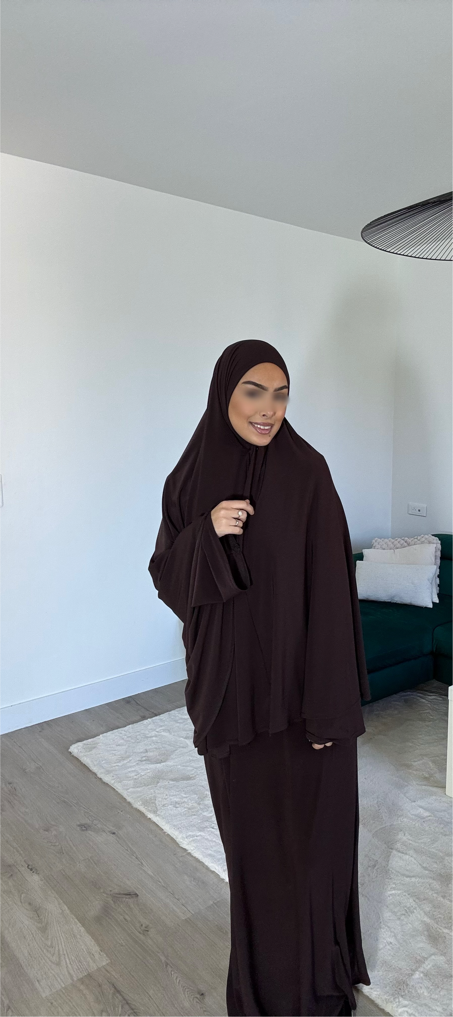 Robe & Khimar Marron