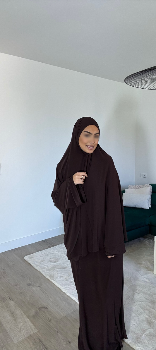 Robe & Khimar Marron